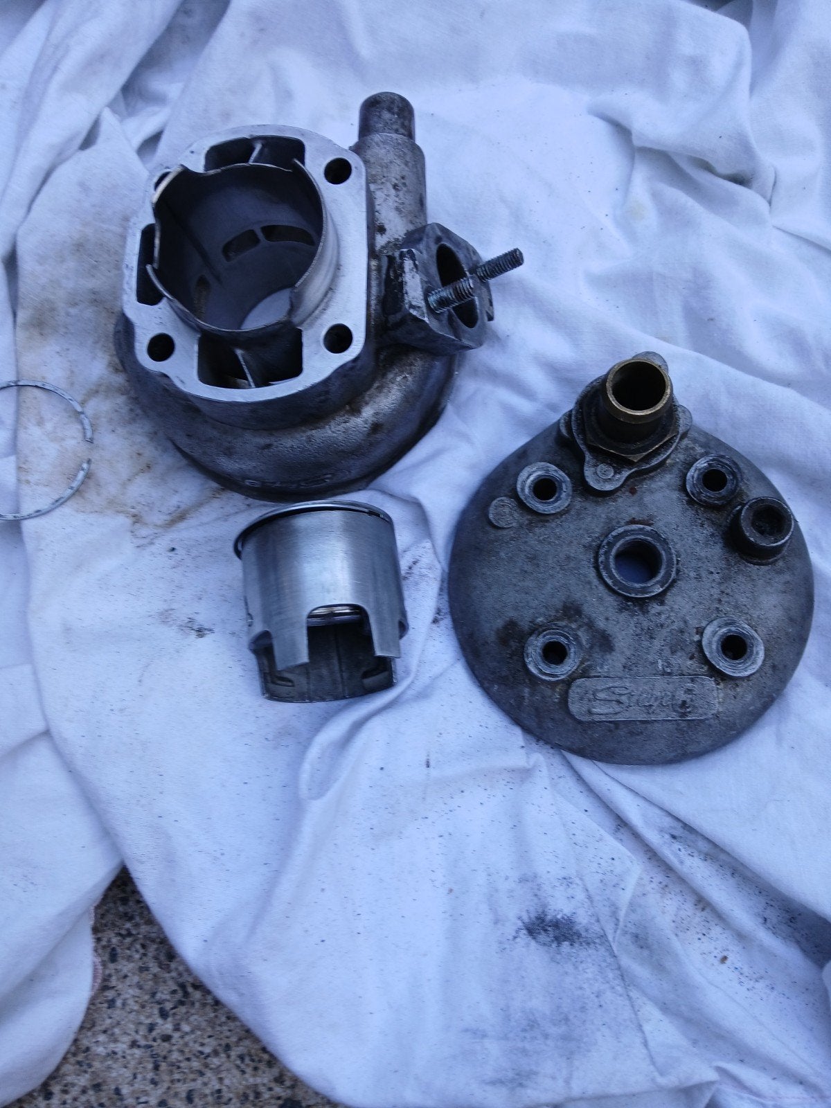minarelli horizontaal stage6 cilinder 70cc, Ophalen, Cilinder