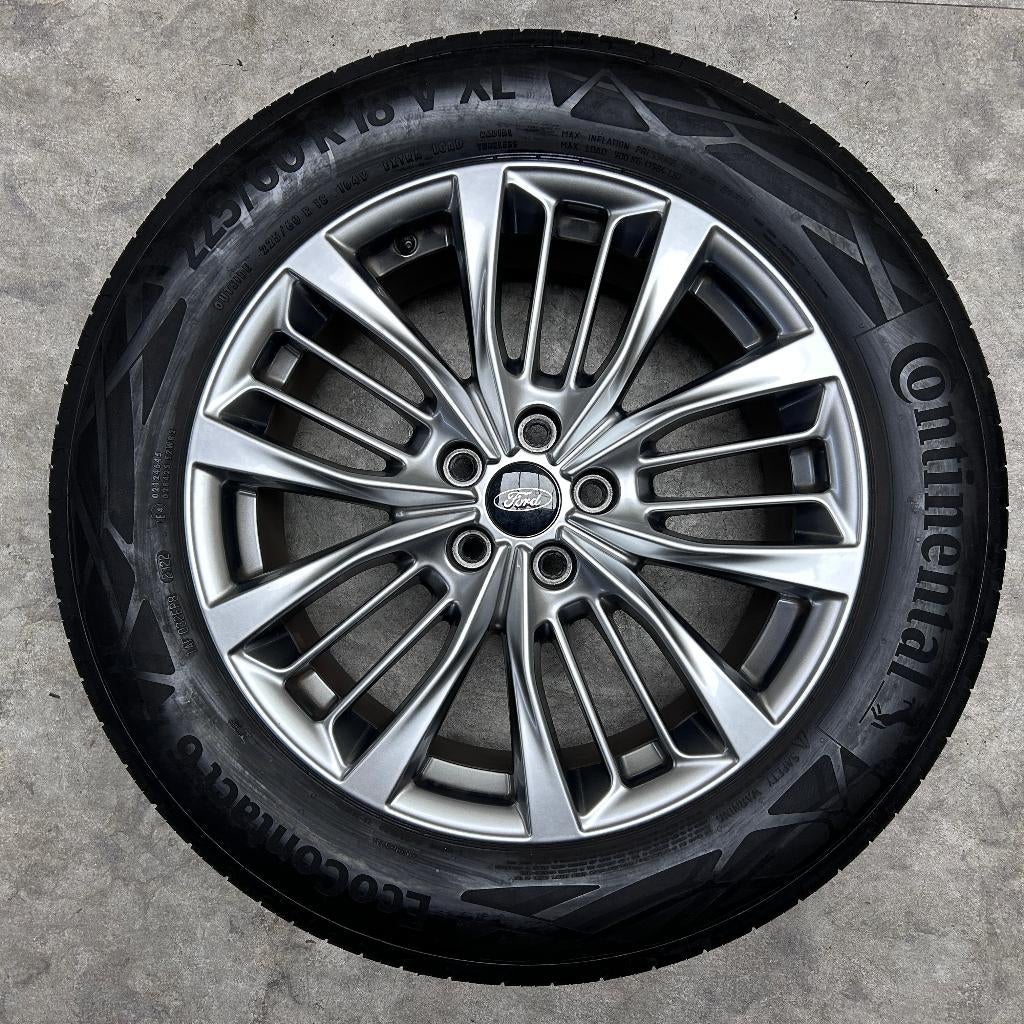 18 inch originele Vignale velgen + zomerbanden Ford Kuga MK3, 18 inch, Gebruikt, Ford, Banden en Velgen