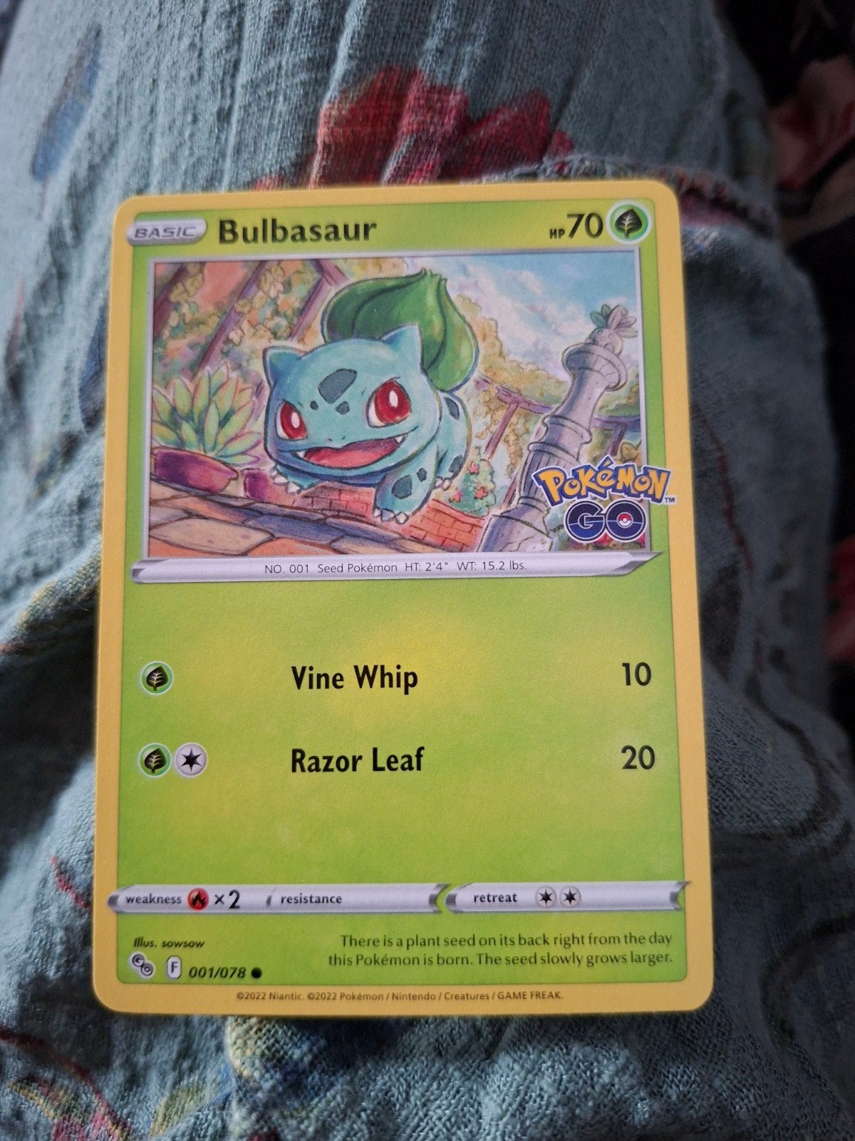 bulbasaur, Ophalen of Verzenden, Zo goed als nieuw, Losse kaart