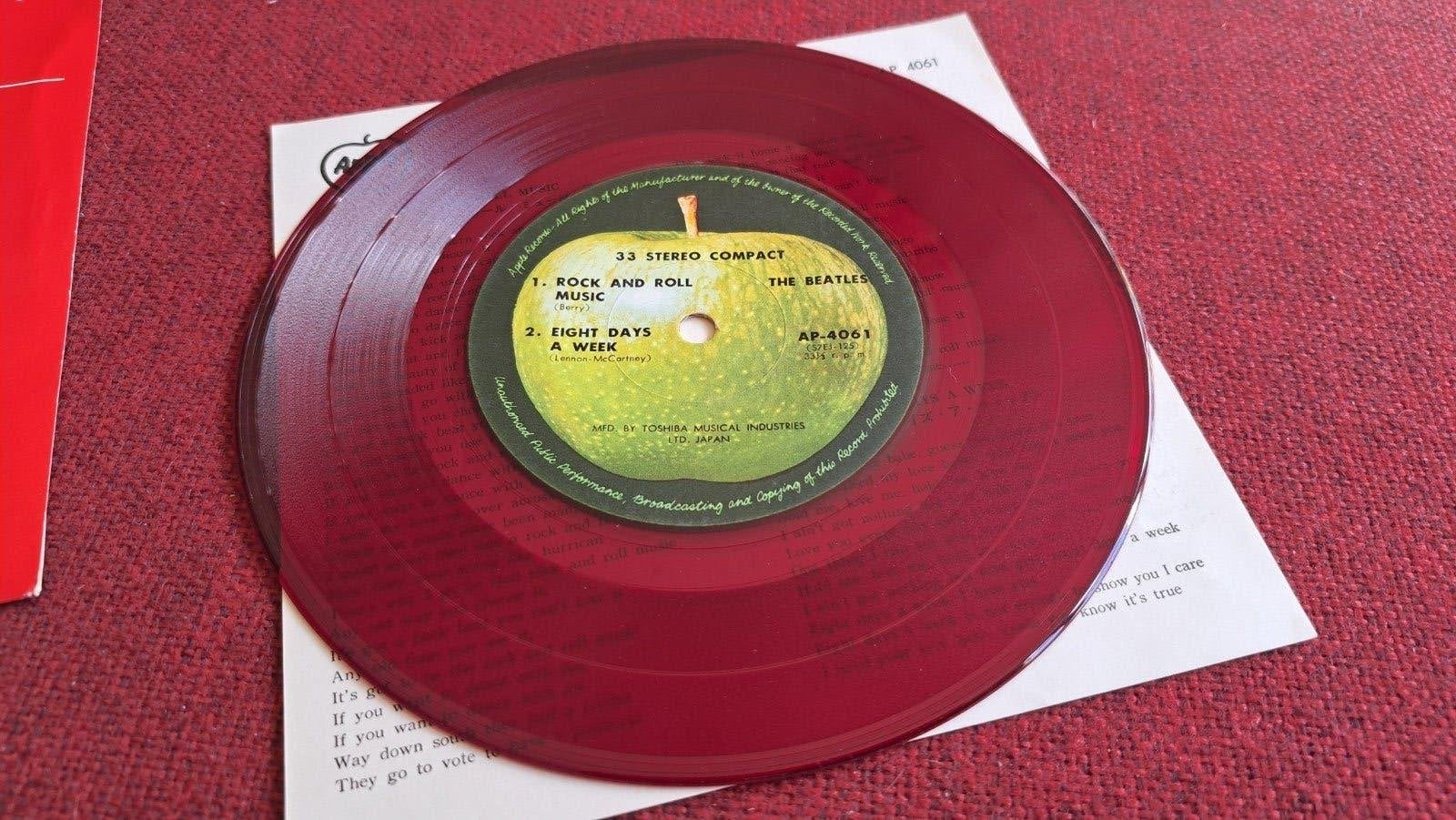 Beatles Rock 'n roll music EP rood vinyl (Japan), EP, Ophalen of Verzenden, Rock, EP