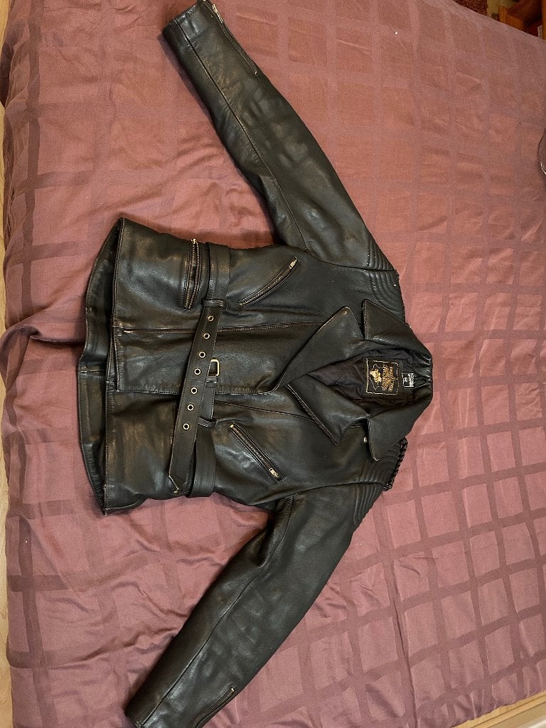 Leder motorjack, Ophalen, Onbekend, Jas | leer, Dames