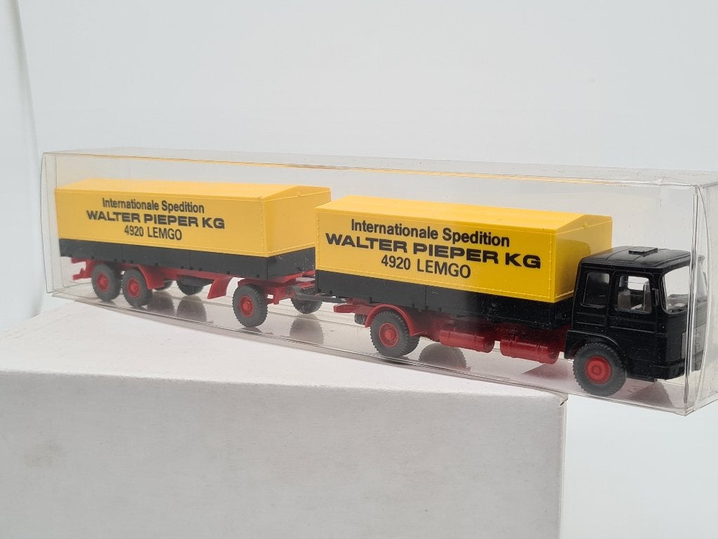 Spedition Walter Pieper Lemgo - MAN huif - Wiking 1/87, Verzenden, Zo goed als nieuw, Bus of Vrachtwagen, Wiking