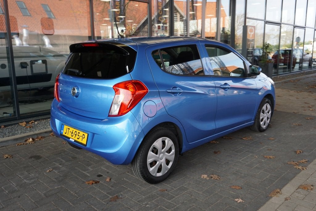 Opel KARL 1.0 ecoFLEX Edition Automaat | Airco | Cruise Cont, Auto's, Stof, Gebruikt, Euro 6, Blauw