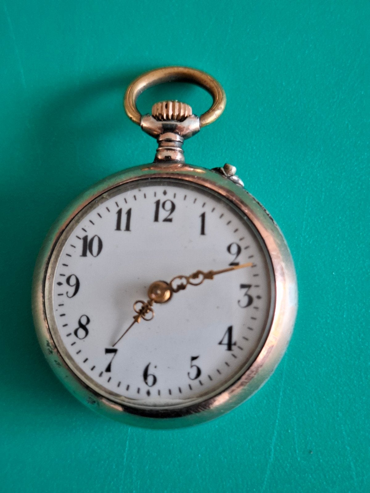 Antiek Zilveren Zakhorloge - 0.800 Zilver, Ophalen of Verzenden, Zilver
