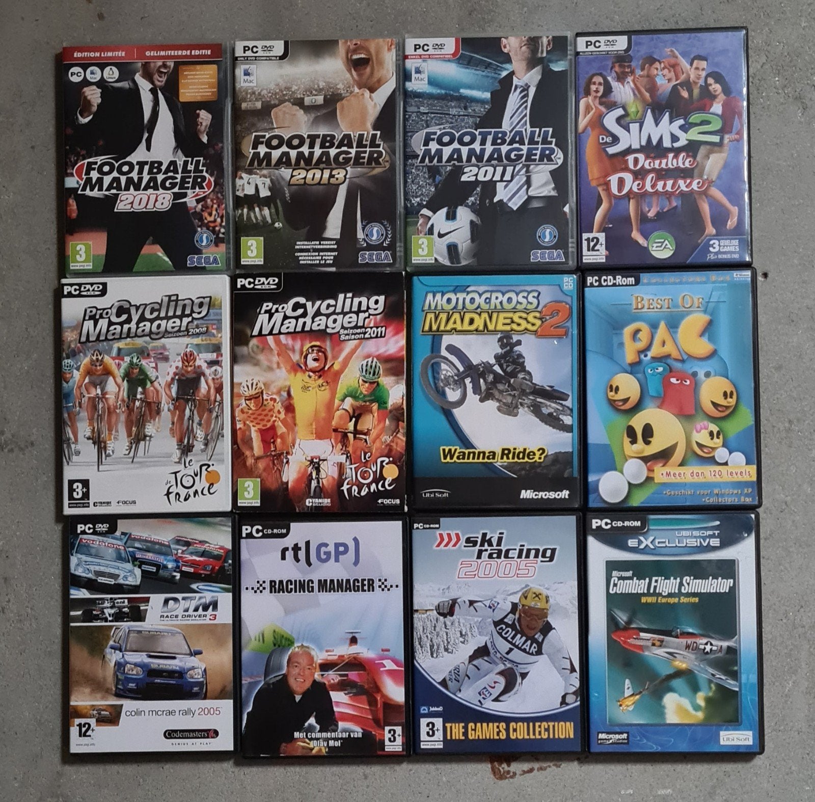 PC Spellen Collectie: Simulatie, Race & Management Games, Spelcomputers en Games, Games | Pc, Ophalen of Verzenden