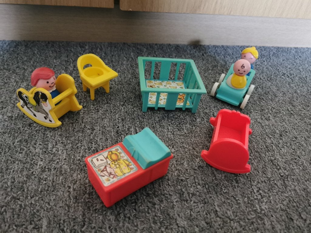 Klein speelgoed baby bedje, wandelwagen, box etc, Kinderen en Baby's, Speelgoed | Babyspeelgoed, Ophalen of Verzenden, Gebruikt