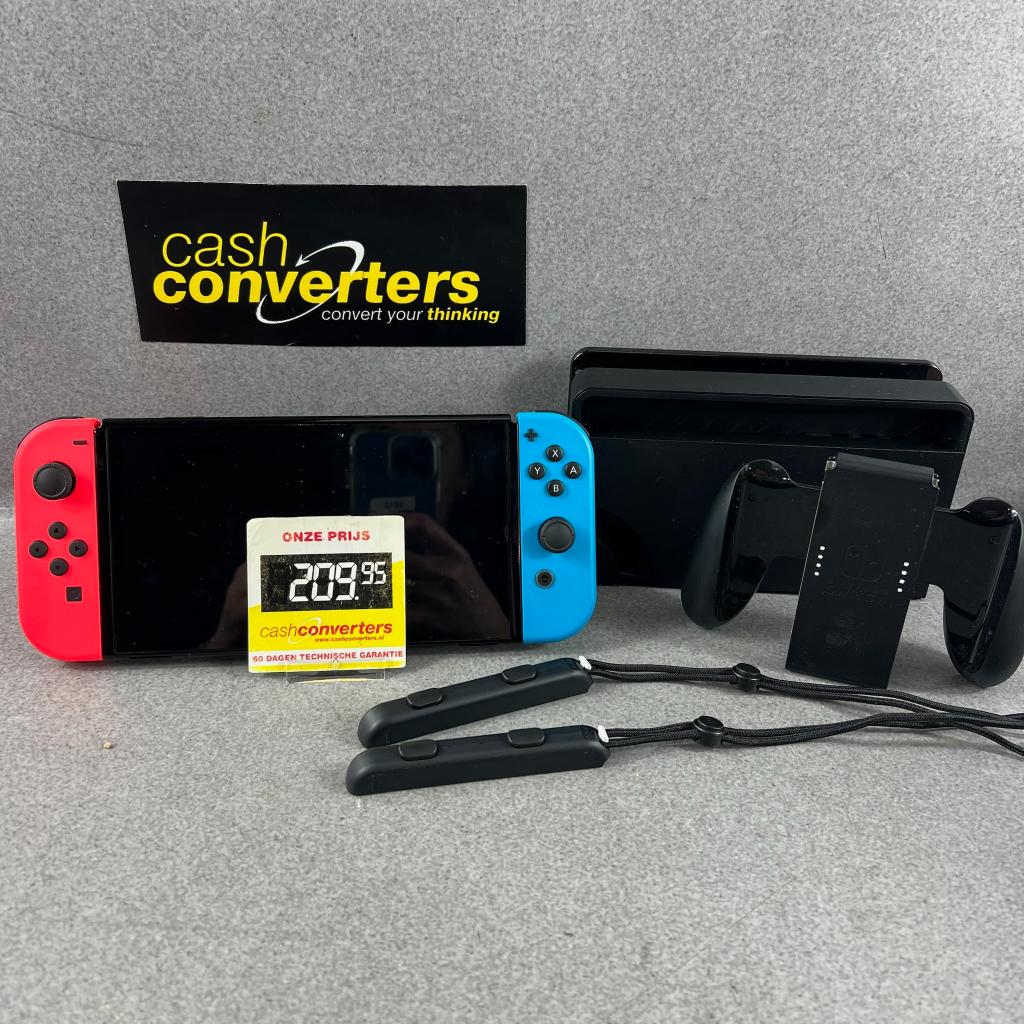 Nintendo Switch OLED gameconsole | dock+kabels | 408699, Spelcomputers en Games, Switch OLED, Gebruikt, Ophalen of Verzenden, Met 1 controller