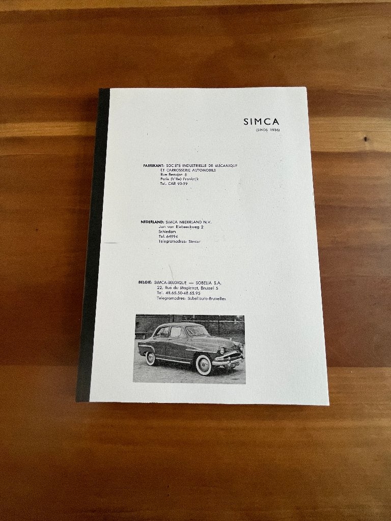 Instructie Simca 9, P60 en P61 54-64, 1300 en 1500, 63-64., Ophalen of Verzenden