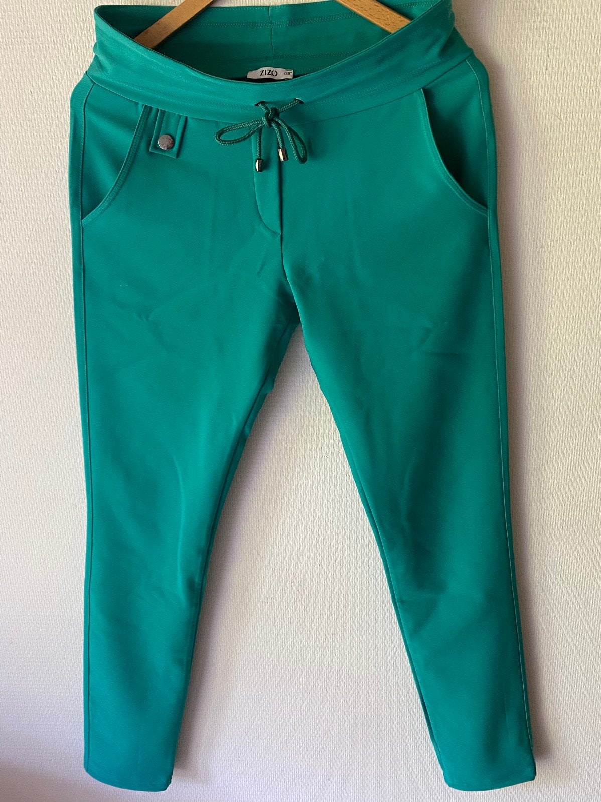Als nieuw Broek, jogger Zizo. Maat 40. Groen/blauw., Kleding | Dames, Broeken en Pantalons, Maat 38/40 (M), Ophalen of Verzenden