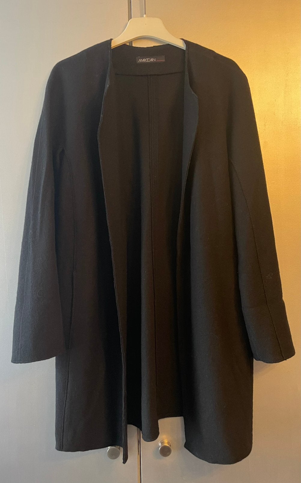 Marccain: Vest-Jas, Verzenden, Zwart, Maat 42/44 (L), Zo goed als nieuw