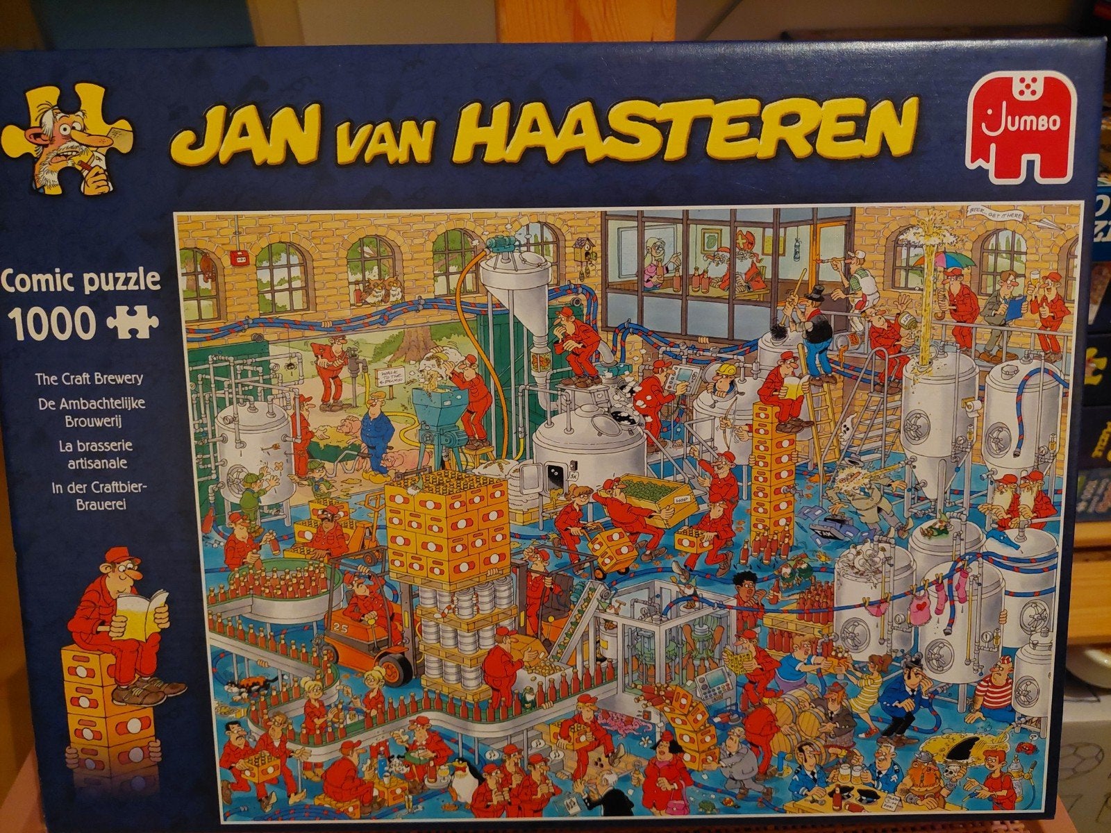 Jan van Haasteren Comic Puzzel - De Ambachtelijke Brouwerij, Hobby en Vrije tijd, Denksport en Puzzels, Ophalen, 500 t/m 1500 stukjes
