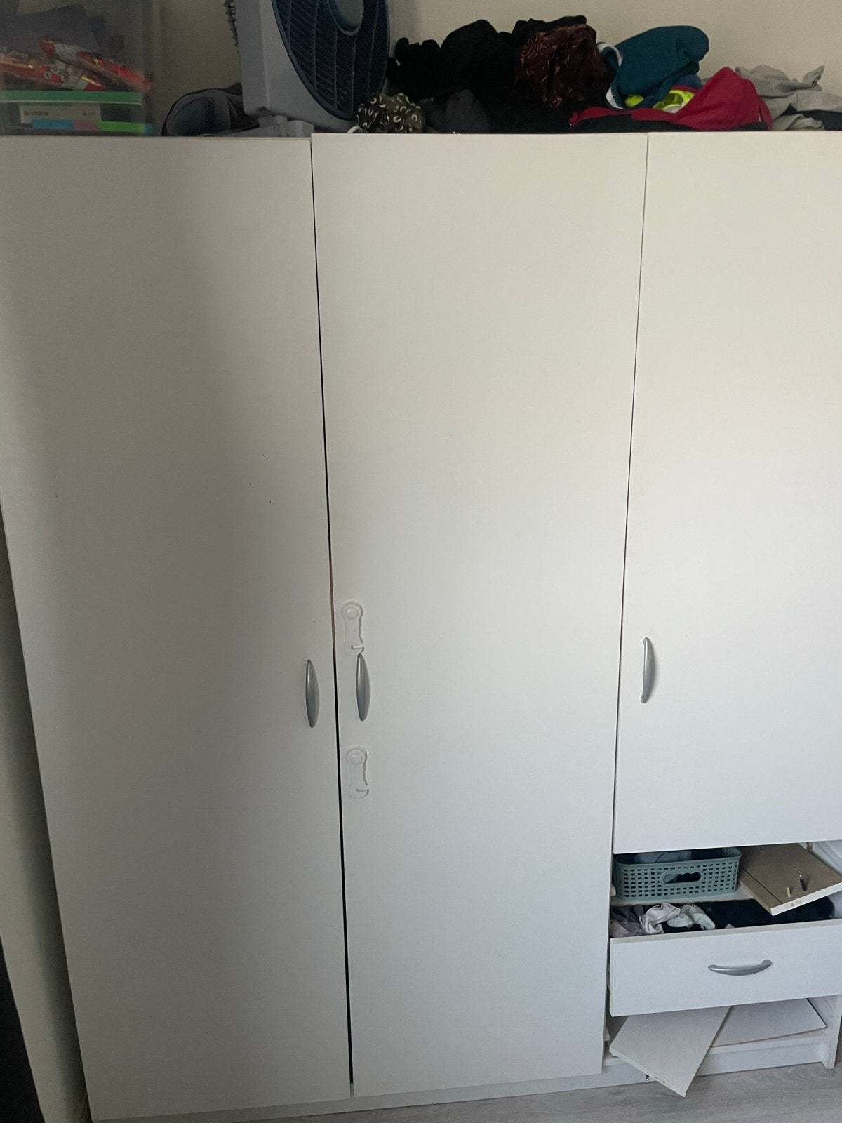 Leen Bakker kast - Ruime kledingkast met lades en planken, Huis en Inrichting, Gebruikt, 100 tot 150 cm, 200 cm of meer, Ophalen of Verzenden