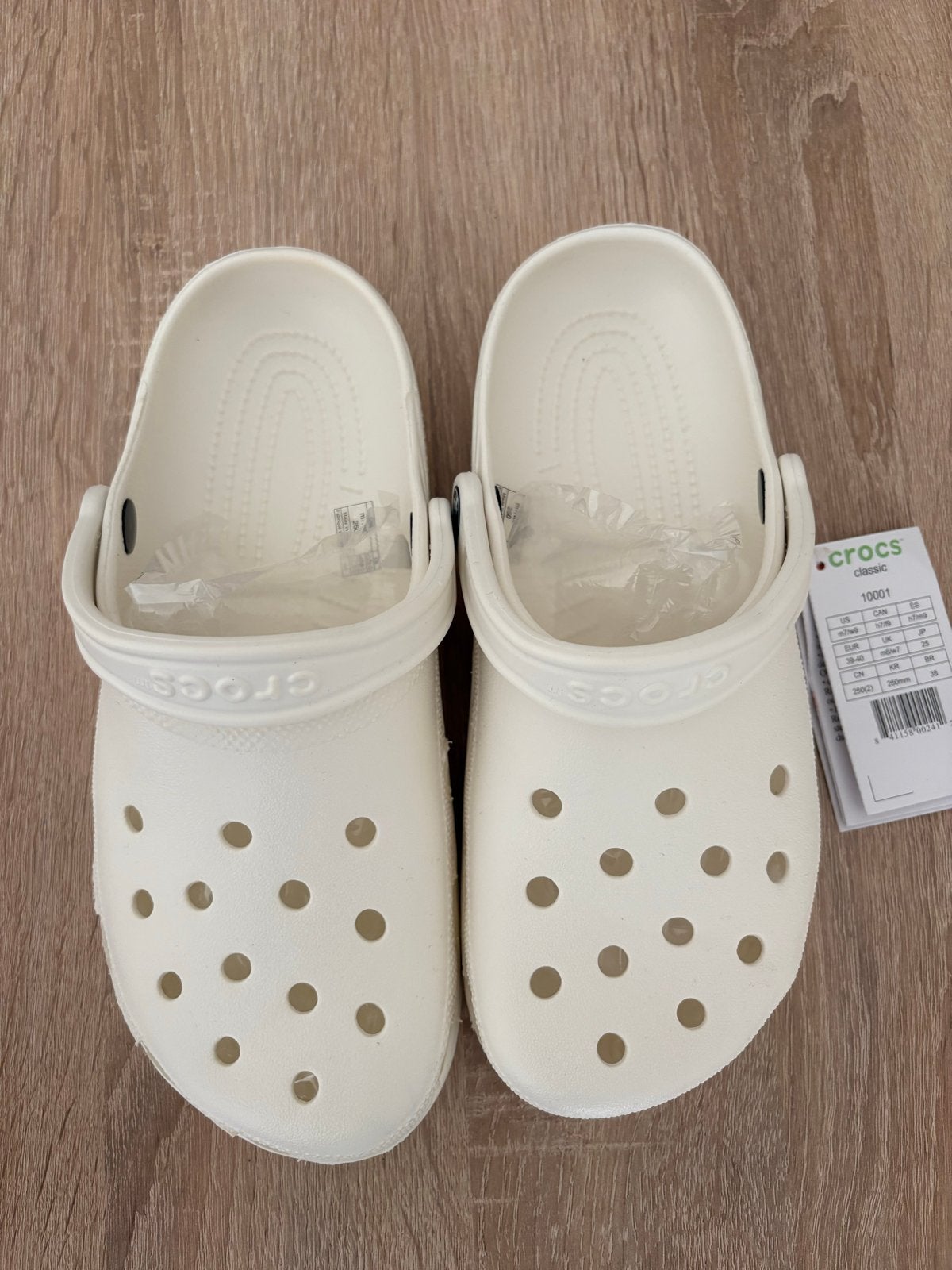 Nieuwe Crocs Classic Clogs Wit - Maat 39-40, Kleding | Dames, Schoenen, Ophalen of Verzenden, Nieuw, Wit, Slippers