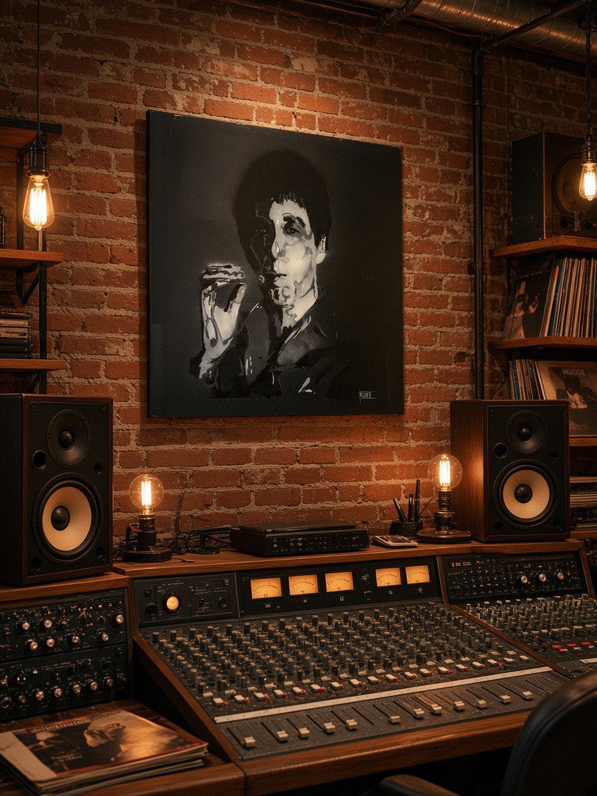 Al Pacino / Tony Montana – schilderij (100 x 100 cm), Ophalen of Verzenden