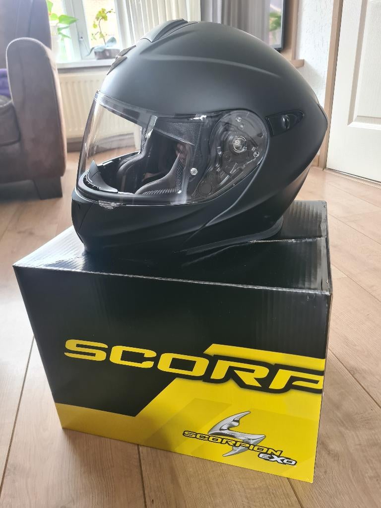 Scorpion EXO-920 Systeemhelm Mat Zwart Maat S, Systeemhelm, Dames, S, Tweedehands