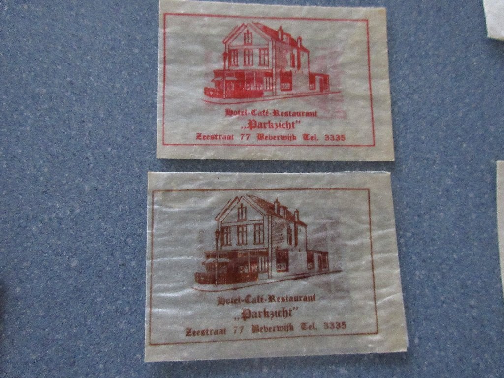 2 x Beverwijk, hotel-café-rest. Parksicht, Verzenden, Nederland