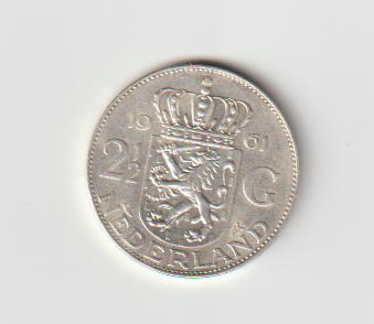 Rijksdaalder 1961 Zilver, Postzegels en Munten, Munten | Nederland, Koningin Juliana, Zilver, Ophalen of Verzenden, Losse munt