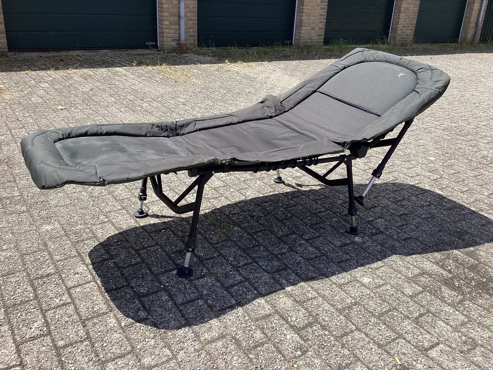 Luxe Stretcher, Ligbed met Stelpoten, Ophalen, Zo goed als nieuw, Campingkast