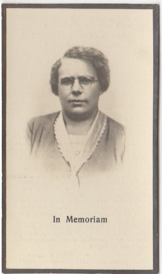 Anna C.H. v.d. Weijgaert 1889 Fijnaart + 1935 Arnhem, 45 jr, Verzenden