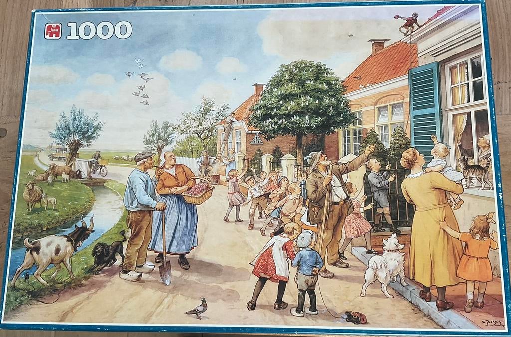 Ot en Sien  vertelselplaat 1000 stukjes, Ophalen of Verzenden, 500 t/m 1500 stukjes, Zo goed als nieuw, Legpuzzel