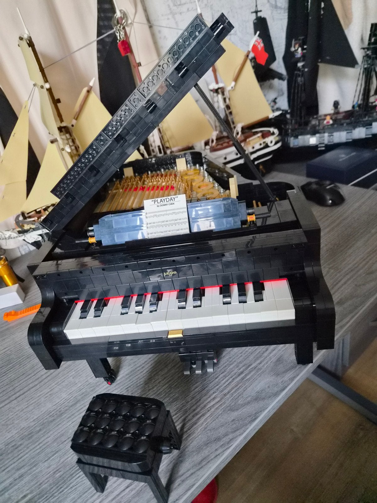 Lego Piano - RUILEN VOOR ANDERE LEGO SET, Ophalen, Lego, Zo goed als nieuw, Compleet
