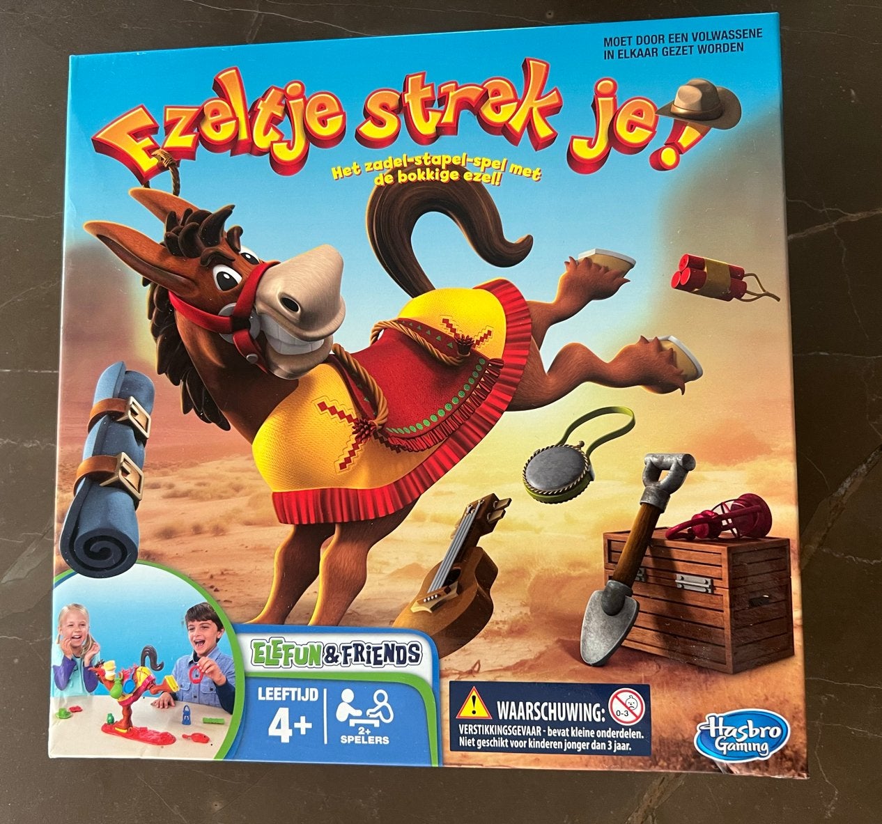 Ezeltje Strek Je? - Hasbro kinderspel, Een of twee spelers, Ophalen, Gebruikt