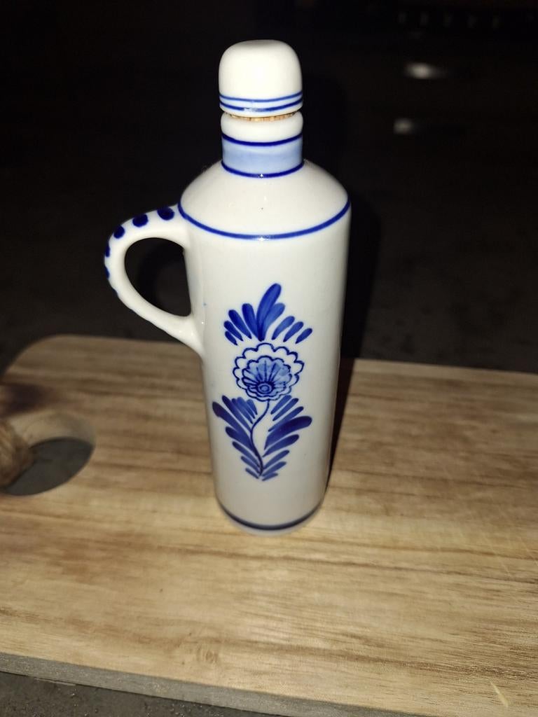 Delfts Blauw miniatuur flesje - Handgeschilderd, Ophalen of Verzenden
