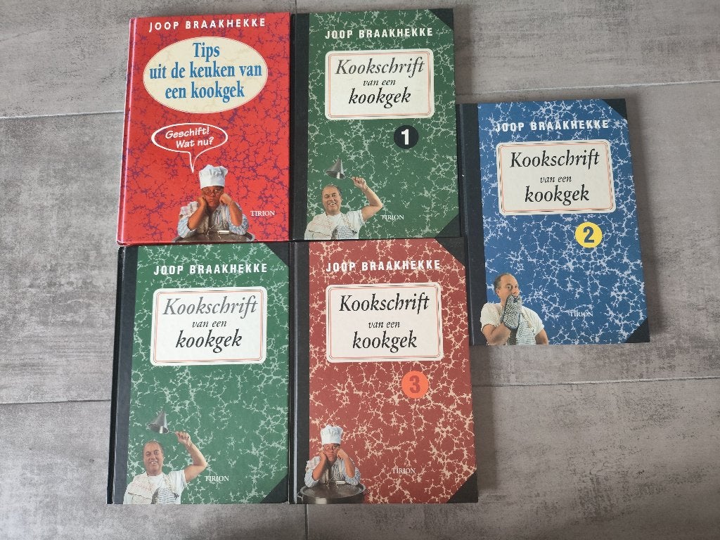 5 Kookboeken Joop Braakhekke in nette staat., Boeken, Ophalen of Verzenden, Zo goed als nieuw