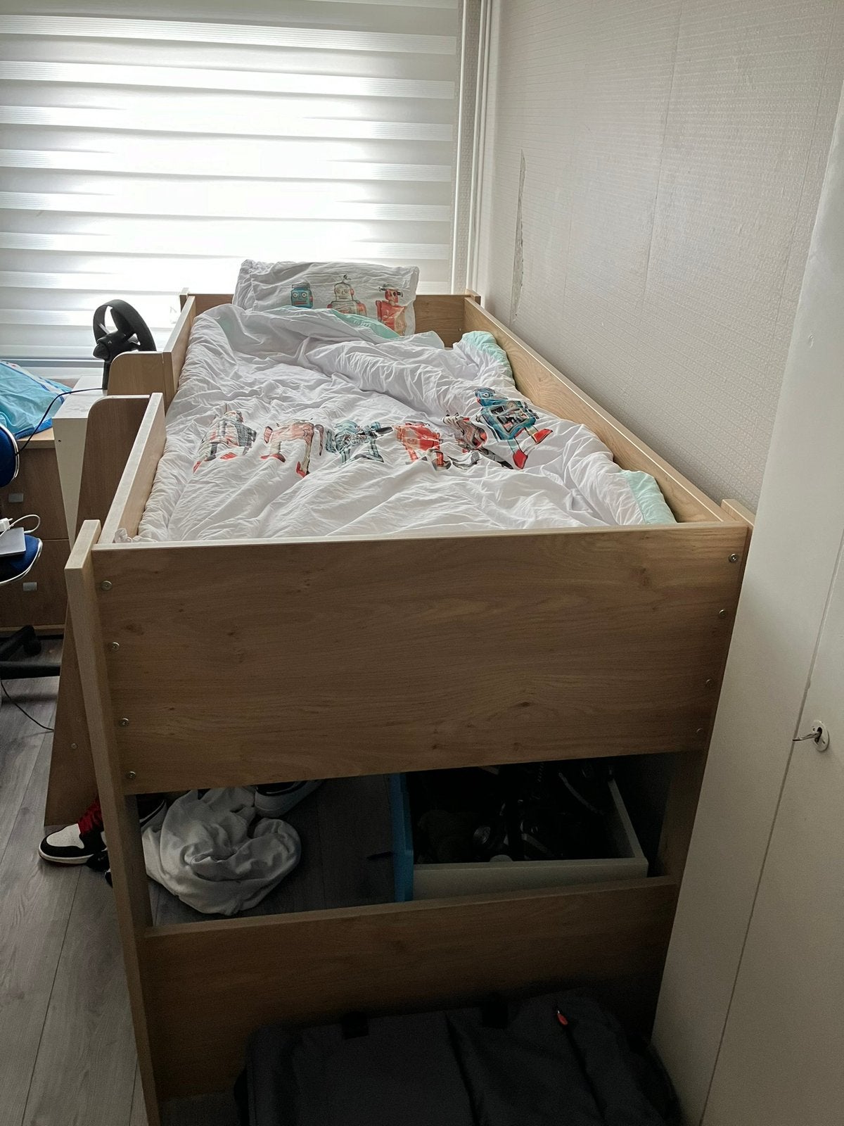 Halfhoog slaper plus twee kasten, Ophalen, Zo goed als nieuw, Halfhoogslaper