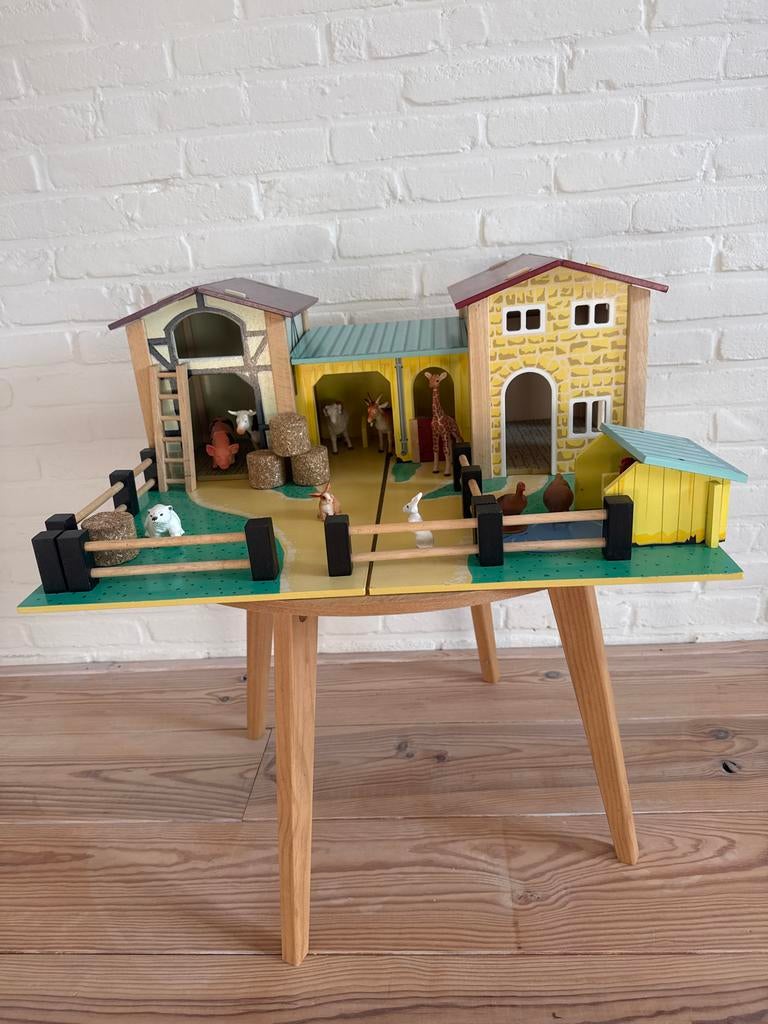 Houten boerderij met dieren, Ophalen, Gebruikt, Jongen of Meisje