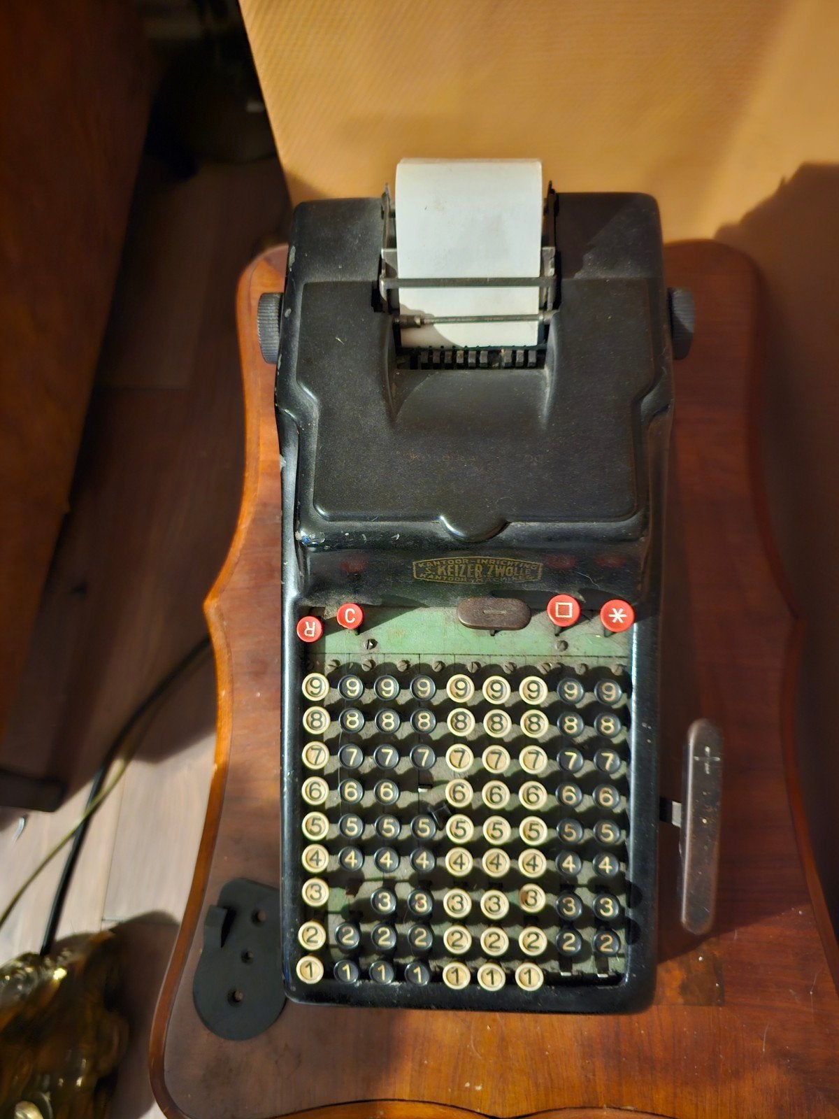 Antieke rekenmachine, Ophalen of Verzenden, Gebruikt