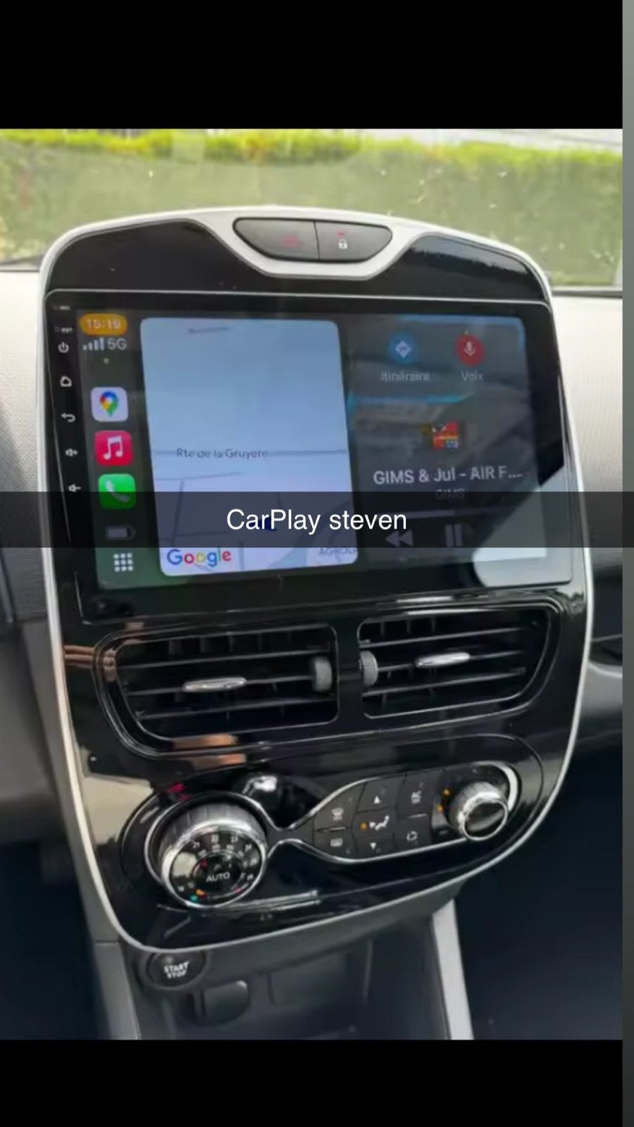 Apple Carplay android Qled Renault Clio 2009 - 2017, Auto diversen, Autoradio's, Nieuw, Ophalen of Verzenden