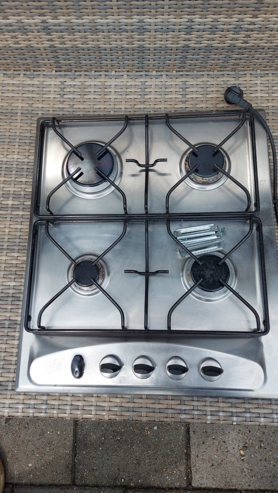 Inbouw kookplaat van whirlpool, Witgoed en Apparatuur, Kookplaten, Ophalen, Inbouw, Gas, 4 kookzones