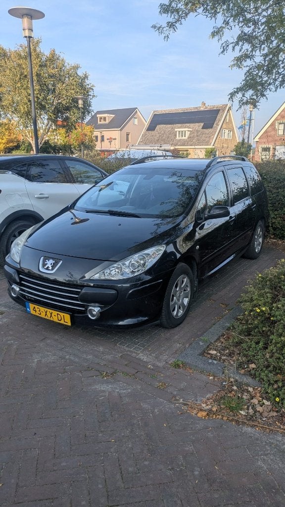 Peugeot 307 1.6 16V XR Break 2007 Zwart, Auto's, 4 cilinders, Zwart, Handgeschakeld, 1587 cc