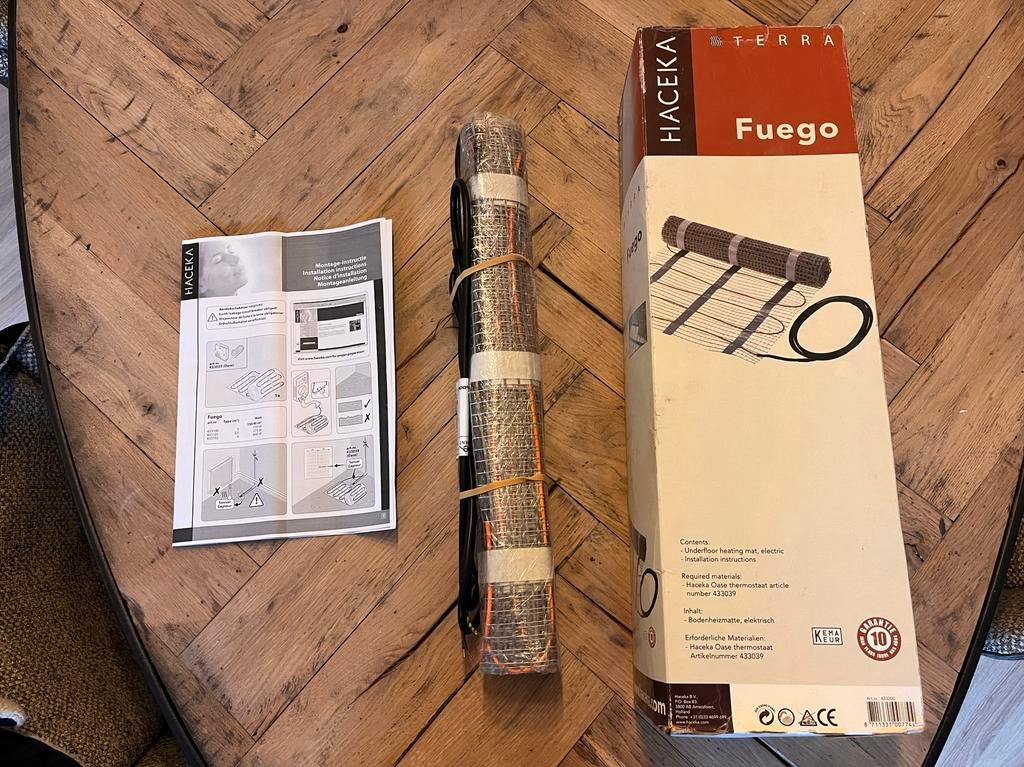 Vloerverwarming Haceka Fuego 1,00 m2, Minder dan 60 cm, Ophalen of Verzenden, 80 cm of meer, Minder dan 200 watt