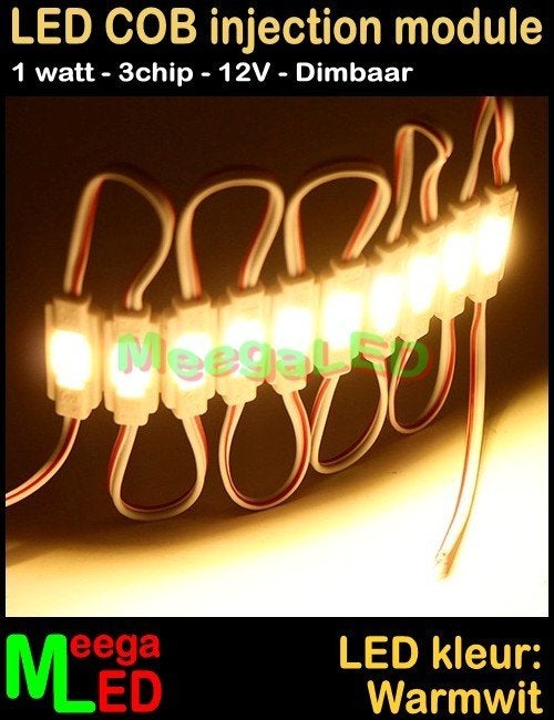 LED Boot COB Verlichting module 1W - IP54 – Warmwit 3000K, Ophalen of Verzenden, Nieuw, Binnenverlichting