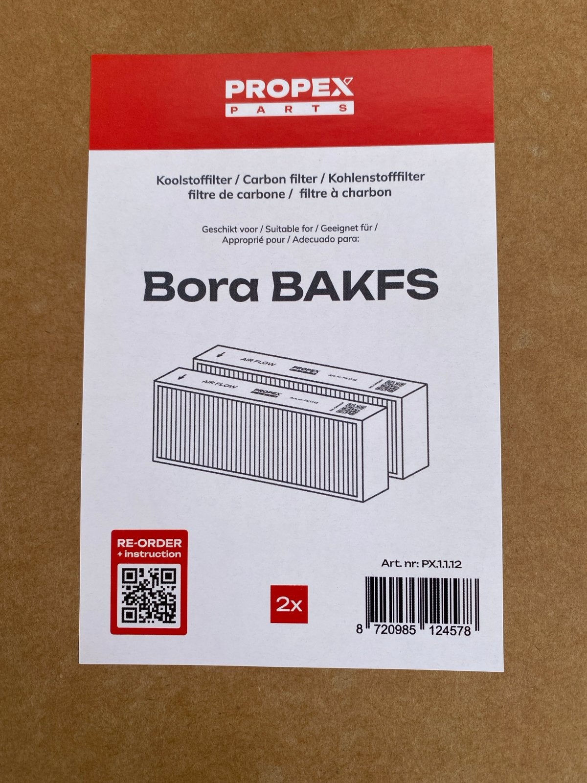 Propex Koolstoffilter / Carbon filter voor Bora BAKFS, Witgoed en Apparatuur, Afzuigkappen, Overige typen, Nieuw, Ophalen of Verzenden