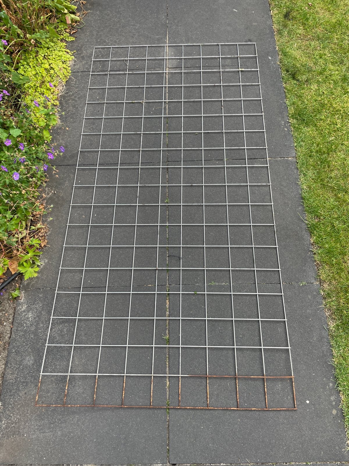 Gaashekwerk paneel 90x180 cm, Tuin en Terras, Tuinhekken en Hekwerk, Ophalen, Gebruikt, IJzer, Gaashekwerk