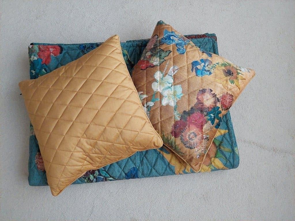 Te koop: Beddinghouse x Van Gogh Museum sprei groen z.g.a.n., Overige maten, Ophalen of Verzenden, Zo goed als nieuw, Overige merken