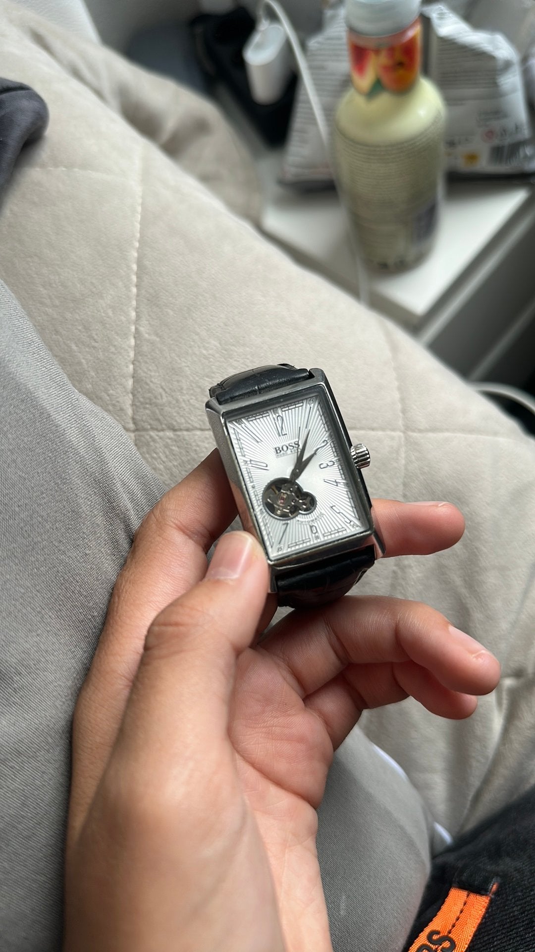 Hugo boss horloge vintage, Sieraden, Tassen en Uiterlijk, Ophalen of Verzenden, Staal, Overige merken