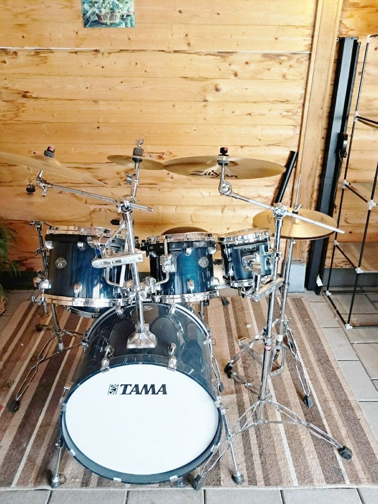Tama Superstar Classic 6 trommels en  6 bekkens, Muziek en Instrumenten, Drumstellen en Slagwerk, Ophalen, Gebruikt, Tama