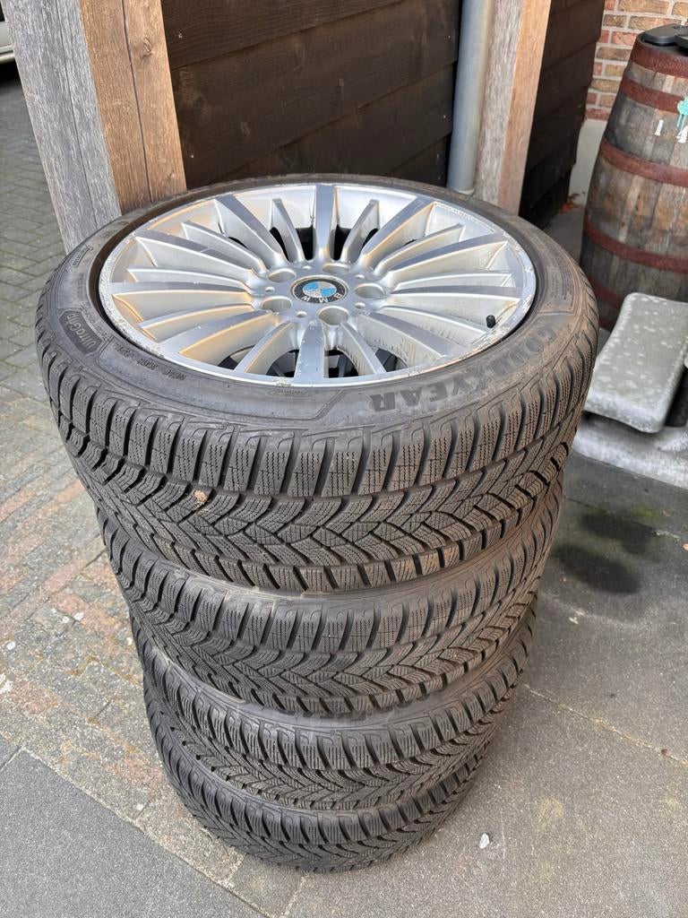 BMW 18 inch Styling 416 velgen met zgan winterbanden, Ophalen, 18 inch, Gebruikt, Banden en Velgen