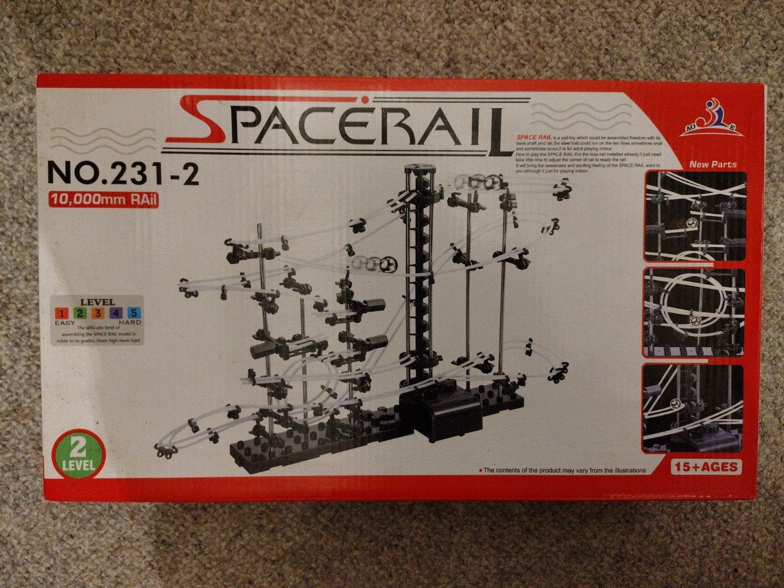 Knikkerbaan space rail, Ophalen, Gebruikt, Jongen of Meisje