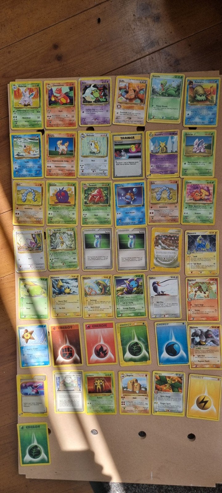43 pokemon kaarten tussen 1995 en 2005, Ophalen of Verzenden, Meerdere kaarten