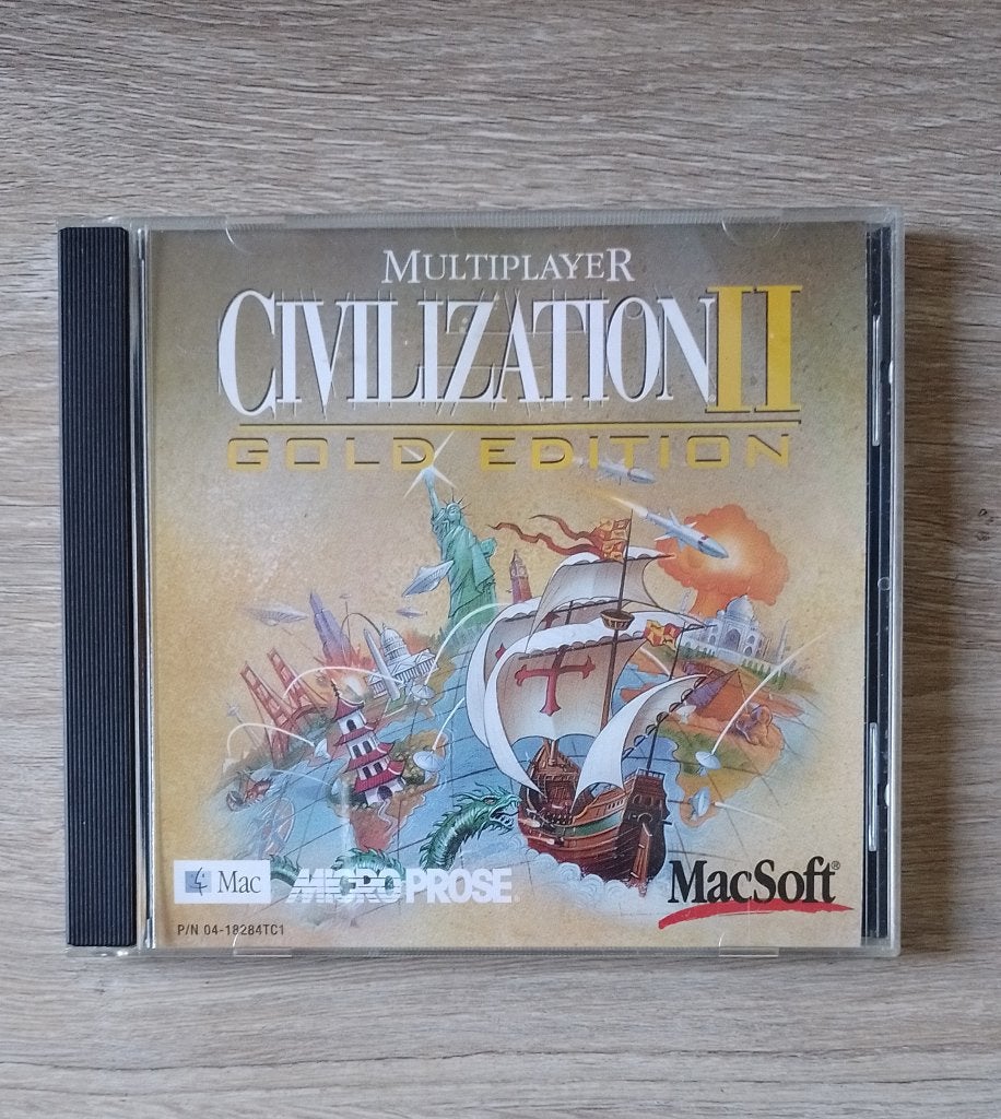 Mac os apple civilization ii 2 gold edition 1998 micropose, Spelcomputers en Games, Gebruikt, 1 speler, Ophalen of Verzenden, Strategie en Constructie