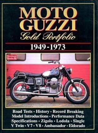 Moto Guzzi Gold Portfolio 1949-1973 boek softback, Ophalen of Verzenden, Gelezen, RM CLARKE, Merk of Model