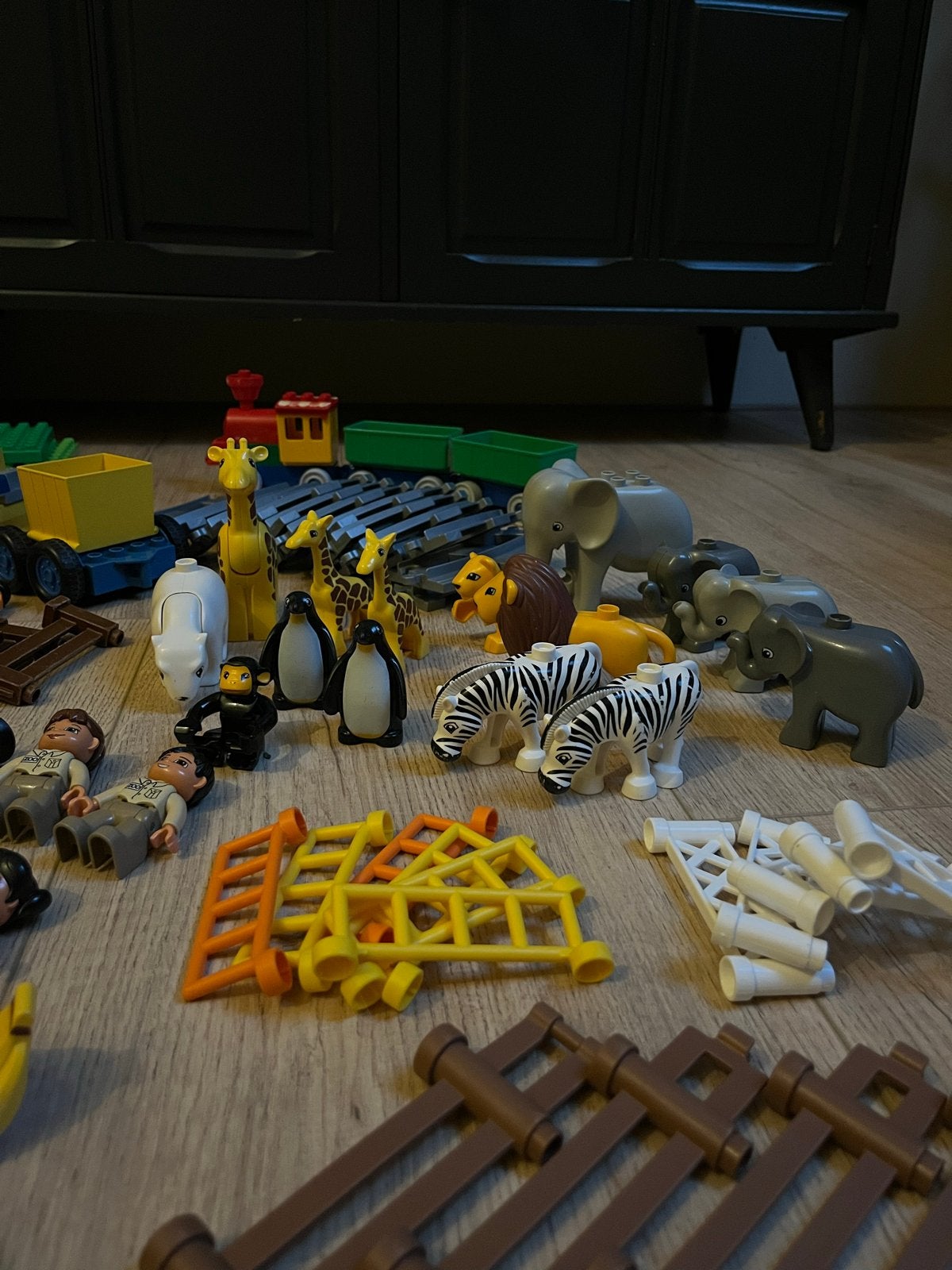Grote partij LEGO Duplo met dieren, poppetjes en meer!, Ophalen, Gebruikt, Overige merken