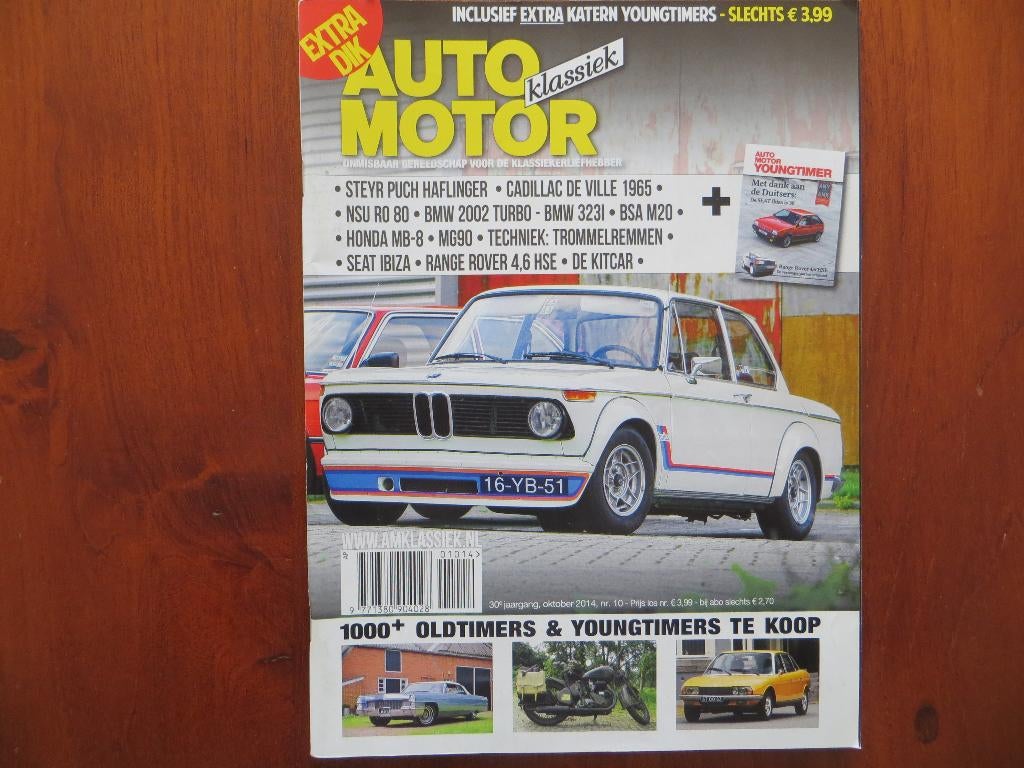 Auto Motor Klassiek 10 2014 Ro80, 2002 Turbo, MG 90, Steyr, Ophalen of Verzenden, Nieuw, BMW