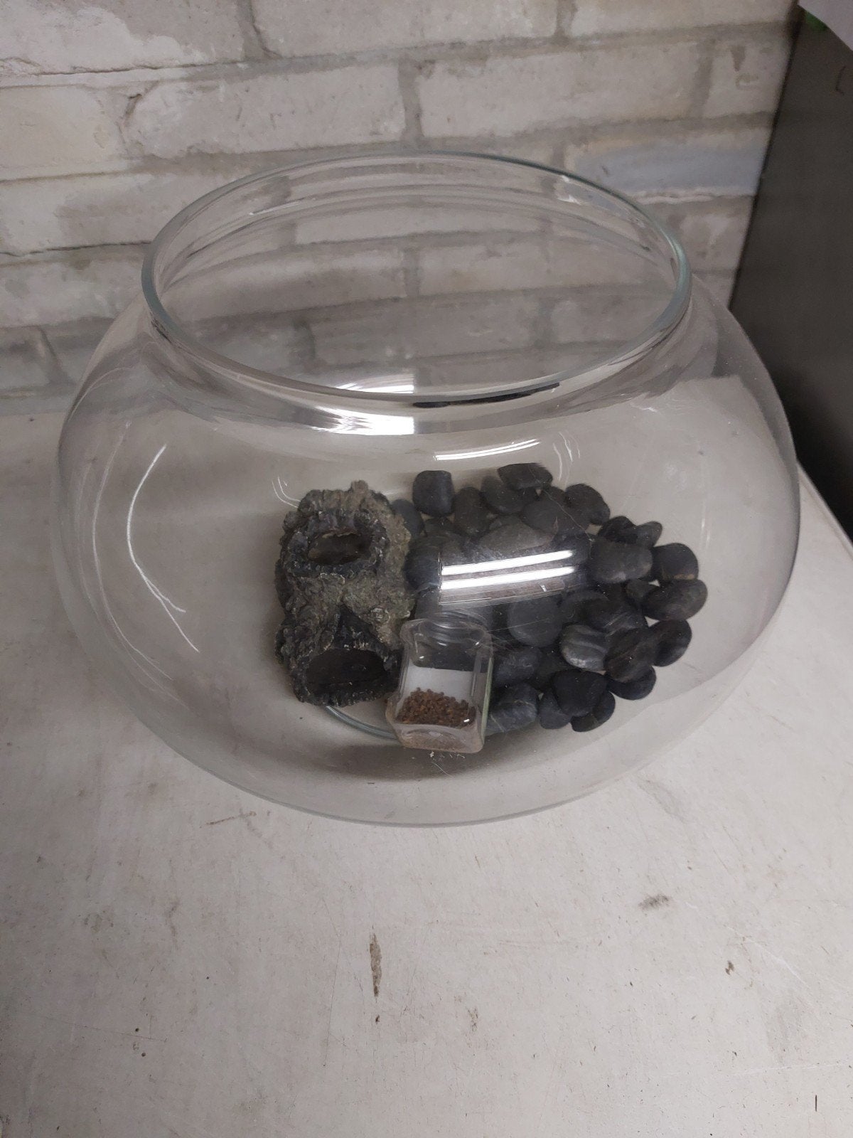 Grote vissenkom met toebehoren, Ophalen, Zo goed als nieuw, Leeg aquarium, Overige merken