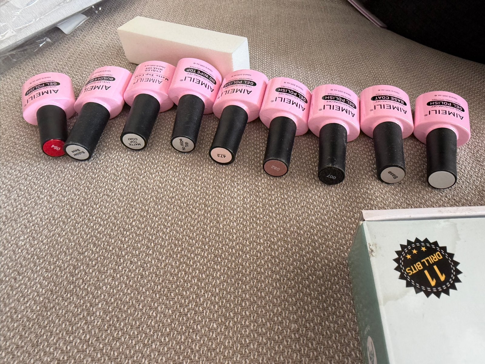 Complete Gel Nagellak Set met UV Lamp en Nagelboor, Ophalen of Verzenden, Zo goed als nieuw, Overige typen